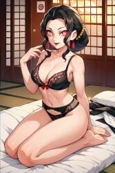 ai_generated ai_hands bra demon_slayer kimetsu_no_yaiba muzan_kibutsuji panties tagme