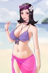 atlus breasts female female_only maya_amano megami_tensei persona persona_2 solo swimsuit triomegis