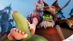 3d animated barefoot breasts colonelyobo elf elf_female erection feet female footjob foreskin great-father_winter_rehgar heroes_of_the_storm light-skinned_female light_skin male male/female nail_polish no_sound orc orc_male penis red_nails rehgar_earthfury straight sugar_plum_sylvanas sylvanas_windrunner toejob toenail_polish toenails toes uncut video warcraft winter_veil world_of_warcraft