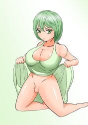 1futa balls bambooshoot_(artist) barefoot big_balls_small_penis big_breasts bottomless breasts busty censored curvy curvy_body curvy_figure curvy_futa curvy_hips curvy_thighs dress_lift flaccid flaccid_penis futa_only futanari hips kneeling legs looking_at_viewer micropenis pale-skinned_futanari pale_skin penis pose posing small_penis solo thick_thighs thighs upskirt wide_hips