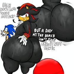 2boys anothercat ass big_ass big_butt bubble_ass bubble_butt dialogue fat_ass fat_butt femboy huge_ass huge_butt imminent_anal imminent_penetration imminent_sex large_ass large_butt male male_only shadow_the_hedgehog sonic_(series) sonic_the_hedgehog sonic_the_hedgehog_(series) sweat sweatdrop sweating sweaty sweaty_body sweaty_butt text thick_ass thick_butt white_background