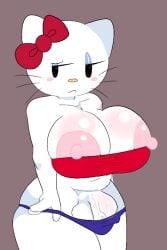 1futa 2024 2d animal_ears anthro areolae balls big_breasts blue_panties bow breasts bulge closed_mouth clothed clothing color erect_nipples erection frown furry futa_only futanari hello_kitty hello_kitty_(character) hello_kitty_(series) kitty_white large_areolae large_breasts looking_at_viewer nipples panties penis revealing_clothes sanrio savagensfw simple_background solo solo_futa thick_thighs thighs thumb_in_waistband vein veiny_penis whiskers white_body white_fur wide_hips