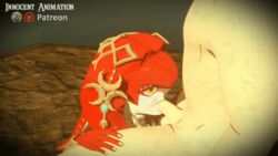 1boy 1girls 3d animated breath_of_the_wild fellatio female fish fish_girl furry innocentanimation interspecies link link_(breath_of_the_wild) male mipha monster_girl oral partial_male penis the_legend_of_zelda unseen_male_face zora