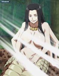 1girls 6_arms dara-san duqson inverted_nipples large_breasts monster_girl nude reiwa_no_dara-san snake_tail