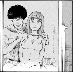 breasts distraught forced frantic inazaki_robin kiruko_(tengoku_daimakyou) manga nipples rape scared scared_expression tengoku_daimakyou traumatized