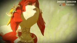 1boy 3d animated breath_of_the_wild female fish fish_girl furry innocentanimation interspecies link link_(breath_of_the_wild) male mipha monster_girl the_legend_of_zelda unseen_male_face zora