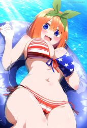 ai_anime_art ai_generated ai_hands american_flag_bikini go-toubun_no_hanayome nakano_yotsuba