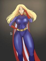 anonymous_artist big_ass big_breasts blonde_female blonde_hair blonde_hair_female blue_eyes breasts gender_transformation genderswap_(mtf) homelander looking_at_viewer milf mommy_homelander nightmare_waifu rule_63 the_boys thick thick_ass thick_hips thick_lips thick_thighs yandere