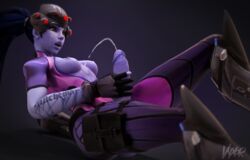 1futa 3d areolae blender breasts cum cum_on_breasts cum_on_face cum_on_self cumshot dickgirl erection facial futa_only futanari intersex masturbation nipples overwatch penis solo vyxor widowmaker