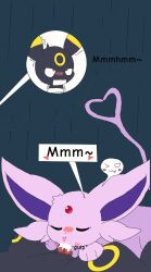 black_(eeveelution_squad) black_body black_fur blowjob_face blue_eyes cum cum_in_mouth eeveelution eeveelution_squad espeon feral_only generation_1_pokemon pearl_(eeveelution_squad) pokemon purple_body purple_fur red_eyes sexy sigma_rizz umbreon