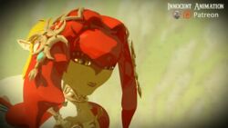 1boy 1girls 3d animated breath_of_the_wild female fish fish_girl furry innocentanimation interspecies link link_(breath_of_the_wild) male mipha monster_girl the_legend_of_zelda zora