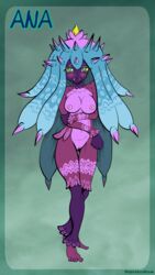 1girls 2017 anthro anthrofied areolae artist_name barefoot belly big_breasts blue_eyes blue_hair blush breasts eyelashes fangs feet female female_only green_background half-closed_eyes hi_res long_hair looking_at_viewer mareanie navel nintendo nipples nude pinup pokémon_(species) pokémorph pokemon pokemon_sm pose punishedkom purple_skin pussy shy signature simple_background solo spikes standing teeth toes video_games yellow_sclera