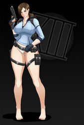 female jill_valentine jill_valentine_(julia_voth) panties resident_evil solo waifuholic white_panties