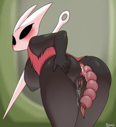 2025 absurd_res ambiguous_fluids anal anal_beads anal_beads_in_ass anal_sex anthro anus areola arthropod artist_name ass bent_over big_breasts biped blurred_background blush breasts clothing colored female fingers genitals glistening grey_body hand_on_butt head_turned hi_res hollow_knight_(franchise) hornet hornet_(hollow_knight) humanoid_genitalia humanoid_hands humanoid_vulva hymenopteran hyuvevo insects looking_at_viewer looking_back nipples non-mammal_breasts non-mammal_nipples object_in_ass penetration pinup pose presenting presenting_anus presenting_hindquarters rear_view red_clothing red_shirt red_topwear sex_toy sex_toy_in_ass sex_toy_insertion shaded shirt solo spread_butt spreading standing team_cherry text thigh_gap topwear vespid vulva wasp