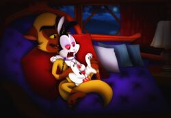 amegared bunnicula bunnicula_(series) chester feline lagomorph male_only mammal rabbit slave vampire