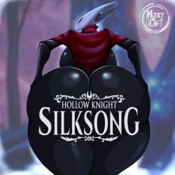 1female big_ass big_breasts big_butt big_thighs dark_skin female game high_resolution hollow_knight hollow_knight:_silksong hornet_(hollow_knight) htetlin looking_back looking_back_at_viewer team_cherry