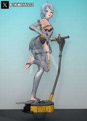 1girls 2025 3d 3d_(artwork) 3d_render alternate_version_at_source alternate_version_available ass ass_focus blender blender_(artwork) blender_(software) blue_hair bodysuit bra breasts butt_focus feet feet_up gloves gradient_background hoyoverse lifting_clothing lifting_own_clothes lifting_skirt looking_at_viewer mihoyo seed_(zenless_zone_zero) segway smiling smiling_at_viewer solo solo_female solo_focus the_michael toes watermark wink winking winking_at_viewer zenless_zone_zero