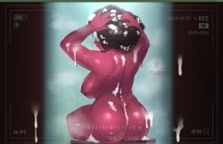 afro arms_up ass back back_view bathroom big_areola big_ass big_breasts big_butt breasts camera camera_pov camera_view cum_on_monitor curvy curvy_female curvy_figure digital_media_(artwork) dildo dildo_in_ass dildo_in_hand female female_focus female_only garnet_(steven_universe) half-open_door hi_res humanoid jerking_off_on_monitor looking_back looking_back_at_viewer naked naked_female nipples nude nude_female patreon_exclusive patreon_reward peeping r4stishk4 red_body red_lipstick red_skin shampooing sitting sitting_on_chair slightly_open_door slightly_open_mouth steven_universe steven_universe_future sunglasses tagme thick thick_ass thick_legs thick_thighs thighs washing_hair wet wet_body wet_skin