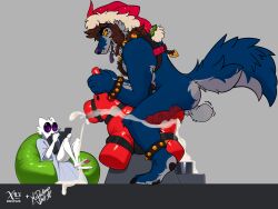 absurd_res anthro balls bodily_fluids bouncing_balls canid canine canis cum cum_drip cum_inside cum_overflow demon doggy_style dripping ejaculation from_behind_position furry genital_fluids genitals hi_res hybrid knot knotted_penis leaking leaking_cum male mammal meme mrdarknesswolf mrdarknesswolf_(character) mythological_canine mythological_creature mythology penile penis penis_milking riding sex size_difference tofudumps translucent werecanid werecanine werecreature werewolf wolf x-ray_view
