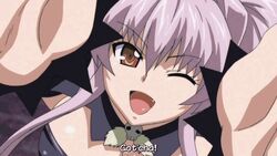 animated brandish breasts censored cum cumshot deadly_sex demon_girl demon_tail demon_wings ejaculation energy_drain female femdom large_breasts mosaic_censoring screencap seductive_smile smile succubus tail tailjob text twiska white_hair wings