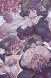 2025 absurd_res anthro areola ass balls big_breasts bodily_fluids breasts cum digital_media_(artwork) duo female female_penetrated fingers generation_8_pokemon genital_fluids genitals hi_res huge_breasts hyper indeedee male male/female male_penetrating male_penetrating_female nintendo nipples nude penetration penis pokemon pokemon_(species) qvq1024 sex sweat sweaty_breasts tongue tongue_out