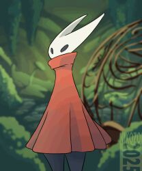 animated anthro belly big_breasts boobs_out breasts chubby chubby_female cloak clothed clothes_removed clothing female hollow_knight hollow_knight:_silksong hornet_(hollow_knight) large_breasts looking_at_viewer mask nikozoi nipples public pussy shortstack silksong solo steam steaming_body sweat sweatdrop sweating sweaty sweaty_body sweaty_breasts text thick_thighs tits_out undressing