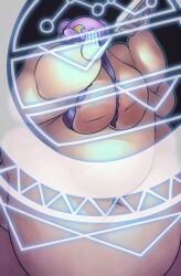 1girls alternate_version_available bbw belly book breasts cooooookin fat fat_female fat_fetish female hat massive_belly obese obese_female patchouli_knowledge purple_hair tome touhou