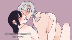animated bungo_stray_dogs fyodor_dostoevsky gay implied_penetration implied_sex looping_animation naked nikolai_gogol pretty_boy skinny tagme video yaoi