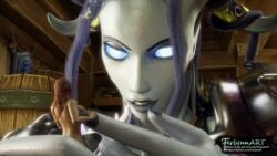 1futa 1girls 3d completely_nude draenei female ferlynn futa_giantess futa_on_female futanari giantess human implied_futanari ishari lejana micro nude nude_female self_upload sizeplay story world_of_warcraft