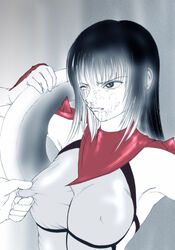 female hibana kunoichi nightshade_(game) ninja nipple_pinch nipple_tweak nure_milk_bravo sega tagme