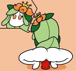 2017 anthro blush dildo female flora_fauna flower humanoid lilligant mr.under nintendo nude penetration plant pokémon_(species) pokemon sex_toy simple_background solo vaginal_penetration vaginal_penetration video_games