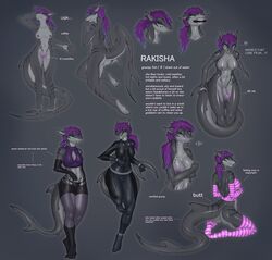 1girls ass beverage breasts cleavage coffee dickgirl elbow_gloves female fin fish futanari gloves grey_skin intersex latex latex_gloves long_hair marine model_sheet nipples nude original_character penis purple_hair pussy rakisha rakisha_(character) rubber scalie shark simple_background solo stylus tail text uncut