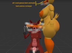 foxy (akkoarcade) from five nights at freddy's by dx 3d (artist)
