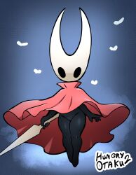 1girls bottomless flashing flashing_pussy hollow_knight hollow_knight:_silksong hornet_(hollow_knight) hungryotaku2 looking_at_viewer solo solo_female solo_focus vagina