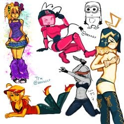 elliot_(forsaken) elliot_(work_at_a_pizza_place) forsaken_(roblox) party_noob_(forsaken) pizza_game pizza_guy ringmaster_(forsaken) roblox rule_63 veeronica