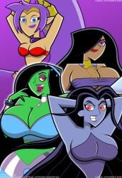 4girls aisha_belka danny_phantom desiree dungeon_ni_deai_wo_motomeru_no_wa_machigatteiru_darou_ka eris_(sinbad) female female_only genie goddess shantae shantae_(character) sinbad:_legend_of_the_seven_seas tagme trulyphantom