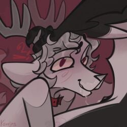 1:1 2025 3_fingers after_oral after_sex animal_genitalia animal_vulva anthro antler_grab antlers avali avian bird black_body black_feathers black_fur black_scutes black_vulva blush bodily_fluids canine_genitalia canine_vulva caught_in_the_act chest_tuft chuckling claws collar collar_only colored crotch_focus crotch_shot cunnilingus curly_hair deer digital_media_(artwork) dominant dominant_female dripping duo ears_down english_text faceless_anthro faceless_character faceless_female feathered_wings feathers female fingers fur fyr_(fenrir784) genital_fluids genitals gooddeer grey_hair grey_nose hair hi_res horn interrobang keuejay looking_at_viewer male male/female maleherm_(lore) mammal new_world_deer nude oral pivoted_ears purple_eyes red_background red_collar reindeer scuted_arms scutes sex shaded signature simple_background simple_shading smile solo_focus submissive submissive_male teeth text tuft vaginal_fluid_drip vaginal_fluids vaginal_fluids_on_face vaginal_penetration vulva white_body white_feathers white_fur winged_arms wings