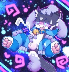 2boys anal anal_sex anthro arm_warmers armwear balls bell bell_collar black_body black_fur blush bodily_fluids clothing collar cum cum_drip cum_in_ass cum_inside cum_on_clothing cum_on_face cum_on_penis cumshot disembodied_hand disembodied_penis domestic_cat dripping ear_penetration ejaculation facial_tuft fangs felid feline felis femboy foreskin fur genital_fluids genitals half-closed_eyes hand_on_head hand_on_hip hand_on_leg hand_on_penis handjob hands_behind_head happy heart_symbol hi_res hypnosis hypnotic_eyes leg_warmers legwear looking_pleasured male male/male mammal mind_control narrowed_eyes nude nude_anthro nude_male open_mouth open_smile pattern_armwear pattern_clothing pattern_legwear pawpads paws penetration penile penile_penetration penis penis_in_ass raised_arms sex smile solo striped_armwear striped_clothing striped_legwear stripes tail teeth text tuft white_body zaaru zaku_(zaaru)