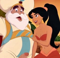 aladdin aladdin_(1992_disney_film) aladdin_(disney) beautiful beautiful_face beautiful_female beautiful_females beautiful_girl beautiful_woman black_hair black_hair_female cartoon cartoon_character dick dick_out disney disney's_aladdin disney+ disney_princess embarrassed embarrassed_male evil_queen_jasmine exposed eyebrows fat_ass father father_and_child father_and_daughter guilty imminent_incest imminent_rape imminent_sex incest king lips lipstick older_male older_male_and_younger_female princess princess_jasmine red_outfit royal royal_treatment royalty sultan_(aladdin) taboo undress undressing undressing_self
