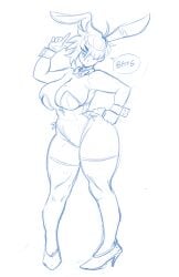 1girls aunt aunt_hellen_(insouwu) belly big_breasts boots breasts bunny_ears bunny_girl bunny_tail bunnysuit child_bearing_hips chubby chubby_female ear_piercing eyebags female female_only full_body insouwu massive_breasts mature mature_female milf mole mole_on_breast no_bra no_panties oc original_character piercing pose posing red_eyes short_hair solo text thick_hips thick_legs thick_thighs thighhighs thighs tomboy_milf white_hair