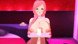 100_kanojo 3d 3d_animation big_breasts breasts_jiggling female green_eyes hanazono_hahari harada_(harada4780) huge_breasts kimi_no_koto_ga_dai_dai_dai_dai_daisuki_na_100-nin_no_kanojo koikatsu mama mature mature_female milf milk mommy pink_hair pov pov_male romantic sound sound_effects tagme the_100_girlfriends_who_really_really_really_really_really_love_you tsumi45 video