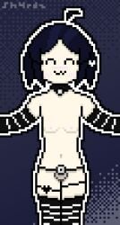 1boy 1femboy 1futa 1transgirl :3 androgynous avin_(sh4rdz) belly cat_face chastity chastity_belt chastity_cage chastity_device chastity_device_only closed_eyes female femboy femboy_only feminine flaccid flaccid_penis flat_chastity_cage flat_chest flat_chested functionally_nude gay girly hair_ornament handwear happy hugging human intersex legwear limp limp_penis looking_at_viewer nonbinary pixel_art pixel_art_(artwork) reaching_out self_upload sh4rdz_(artist) small_penis small_penis_humiliation striped_legwear thigh_strap thighhighs thighs trans_(lore) trans_woman trans_woman_only transfem