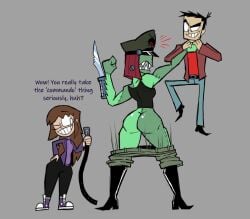 2girls ass bottomless female mr._skeliebones pantsing prank senftember senftember_(2025) tagme