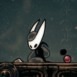 1girls animated arthropod arthropod_humanoid black_body game hollow_knight hollow_knight:_silksong hornet_(hollow_knight) kneeling not_porn nude nude_female official_art screencap solo sticky tagme team_cherry