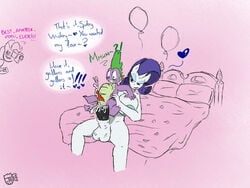 1boy 1futa furry futa_on_male futanari my_little_pony my_little_pony_friendship_is_magic rarity_(mlp) sanyo2100 smooth_skin spike_(mlp)