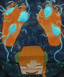 alex_(minecraft) barefeet barefoot encasement foot_fetish foot_focus minecraft musk musk_clouds nichearts salmobaliki stuck_in_object stuck_in_wall sweat sweating sweaty sweaty_feet tagme tendrils tentacle tickle_fetish tickle_torture tickling tickling_feet trapped trapped_in_wall wall