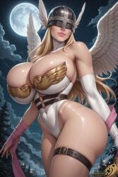 angewomon from digimon by bythebrokenone