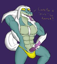 1boy anthro daikuhiroshiama dialogue dragon drampa male male_only masturbation nintendo pokémon_(species) pokemon pokemon_sm pokemorph presenting solo text video_games