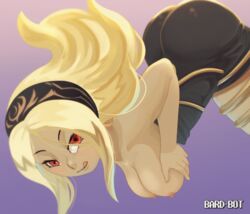 1girls animated areolae bard-bot breasts female gravity_rush human_only kat_(gravity_rush) lactation looking_at_viewer milk nipples solo