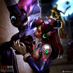 2girls 3d amelie_lacroix areolae blender blizzard_entertainment breasts breasts_out d.va fireboxstudio hana_song kissing nipples overwatch patreon_username spider-man_kiss spider-man_upside-down_kiss spider_kiss tumblr_username upside-down upside-down_kiss upside_down widowmaker yuri